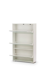 Обувница ВИВА-3 (Белый/Белое стекло)