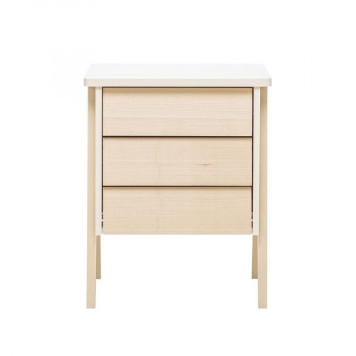 Тумбочка "Сканди" 3 ящ. (Натуральное дерево/дуб шампань)