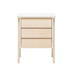 Тумбочка "Сканди" 3 ящ. (Натуральное дерево/дуб шампань)