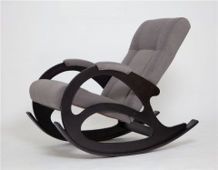 Кресло-качалка К-5 (венге / RS 15 - темно-серый)