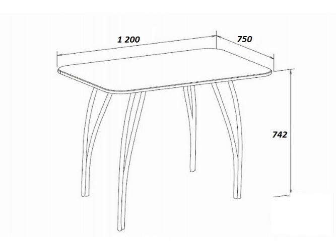 Стол для кафе Силуэт ЛДСП