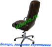 Кресло Болеро, эко кожа коричневая тг хром (CHAIRMAN 418)