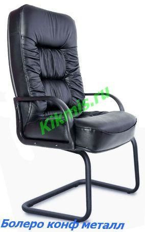 Кресло Болеро, эко кожа коричневая тг хром (CHAIRMAN 418)