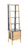 Этажерка "Сканди" с тумбой 2 ящ. (Дуб/серый ясень)