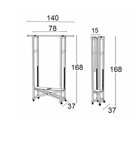 Вешалка-штанга для одежды Arredamenti - GIULYUS CHERRY (Вишня) Arredamenti Италия