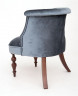 Кресло Бархат (темный тон / 25 - грязно-голубой)