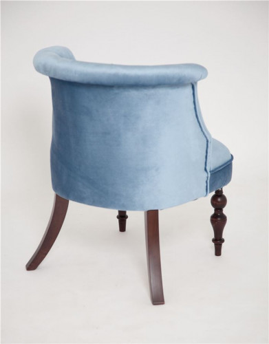 Кресло Бархат (темный тон / 9 - небесно-голубой)