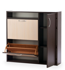 Тумба для обуви Комфорт ШК-2 (Венге-беленый дуб)