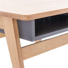 Стол  "Сканди" (Натуральное дерево/серый ясень)