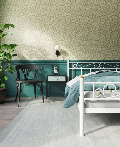 Кровать "Франческа" с изножьем (140х200/ноги металл/цвет Белый)