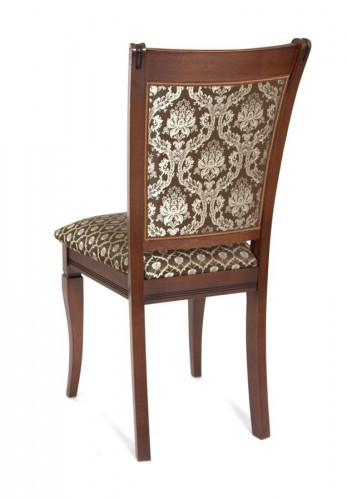 Стул "Милорд №8 Стул (Темный орех + патина темная / ткань Yara 22/1; Yara diamond 22/1)