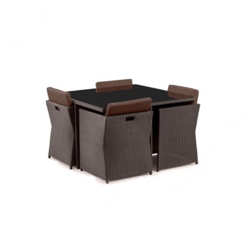 Комплект плетеной мебели T300A/Y300A-W53 Brown 4Pcs