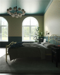 Кровать с изножьем "Глэдис" (160х200/ноги металл/цвет Бежевый)