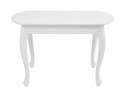 Стол "Венеция" (Белый/массив березы, Шпон)
