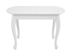 Стол "Венеция" (Белый/массив березы, Шпон)