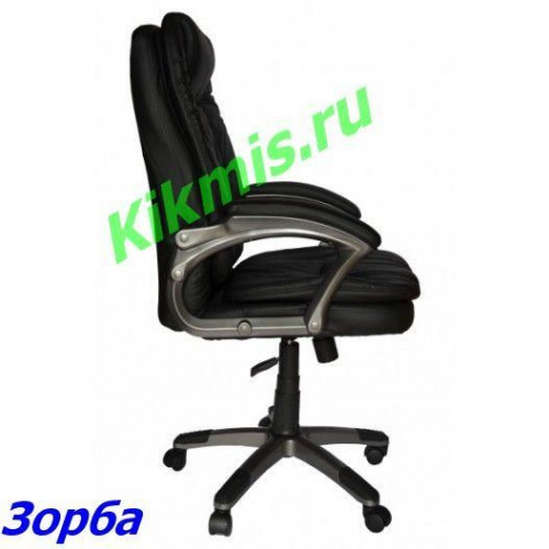 Кресло руководителя ЗОРБА эко черн, ТГ пласт