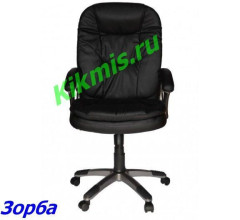 Кресло руководителя ЗОРБА эко черн, ТГ пласт