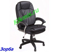 Кресло руководителя ЗОРБА эко черн, ТГ пласт
