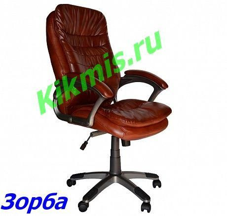 Кресло руководителя ЗОРБА эко черн, ТГ пласт