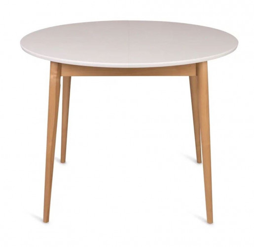 Стол Боско-1000  (столешница белая эмаль / натуральный)