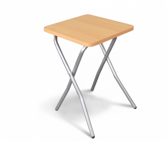Табурет складной S-6 (Бук-хром/металл-ЛДСП)