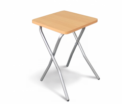 Табурет складной S-6 (Бук-хром/металл-ЛДСП)