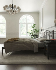 Кровать "Глэдис" без изножья (160х200/ноги металл/цвет Коричневый бархат)