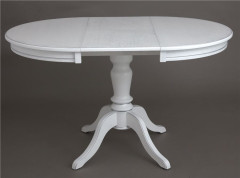 Стол "Эгина-2" (Белый/патина серебро/шпон дуб)