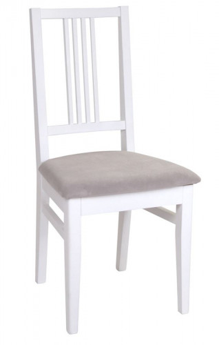 Стул "Никас" (ткань: Вивальди 06 /дерево:Тон 9 Эмаль белая)