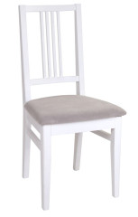 Стул "Никас" (ткань: Вивальди 06 /дерево:Тон 9 Эмаль белая)