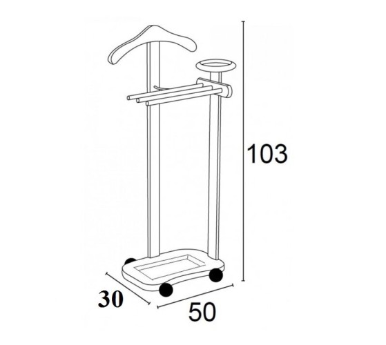 Вешалка костюмная Antimo (Белый) (Arredamenti, Италия)
