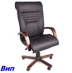 Кресло для руководителя Вип,сп кожа черная тг Экстра