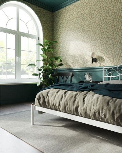 Кровать "Глэдис" без изножья (160х200/ноги металл/цвет Белый)