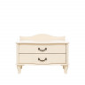 Прикроватная тумбочка Джульетта ШИРОКАЯ 2 ящика (Дуб шампань) Ls