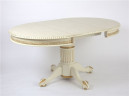 Стол круглый "Милорд-110" (ноги Азия/ слоновая кость 1013 + патина золото)
