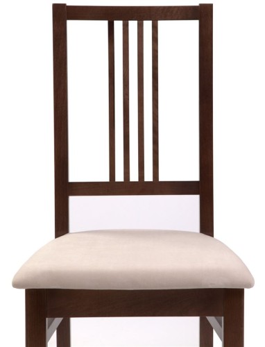 Стул "Никас" (ткань: Вивальди 02 /дерево:Тон 7 Орех темный)