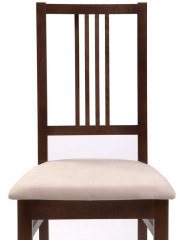 Стул "Никас" (ткань: Вивальди 02 /дерево:Тон 7 Орех темный)