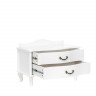 Прикроватная тумбочка Джульетта ШИРОКАЯ 2 ящика (Молочный дуб) Ls