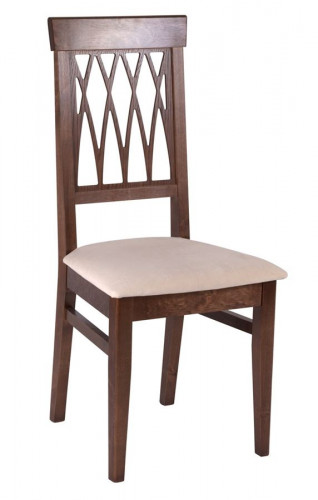 Стул "Кристиан" (ткань: Вивальди 02 /дерево:Тон 7 Орех темный)