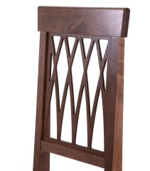 Стул "Кристиан" (ткань: Вивальди 02 /дерево:Тон 7 Орех темный)