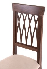 Стул "Кристиан" (ткань: Вивальди 02 /дерево:Тон 7 Орех темный)