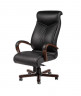Кресло руководителя Куба эко кожа черная, мтг хром (CHAIRMAN 420)