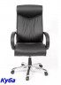 Кресло руководителя Куба эко кожа черная, мтг хром (CHAIRMAN 420)