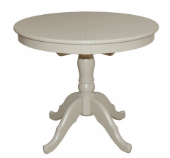 Стол Круглый D1000  (Слоновая кость/массив березы, МДФ, ШПОН)