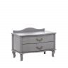 Прикроватная тумбочка Джульетта ШИРОКАЯ 2 ящика (Серый ясень) Ls