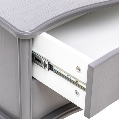 Прикроватная тумбочка Джульетта ШИРОКАЯ 2 ящика (Серый ясень) Ls