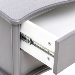 Прикроватная тумбочка Джульетта ШИРОКАЯ 2 ящика (Серый ясень) Ls