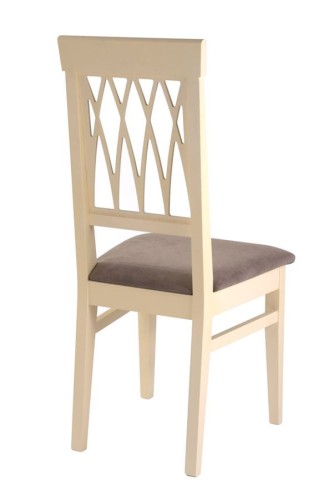Стул "Кристиан" (ткань: Бренди Латте /дерево:Тон 10 Слоновая кость RAL 1015)