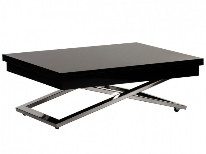Стол-трансформер Cross GW, черный глянец