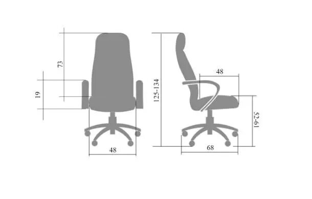 Кресло руководителя Атлант экокожа черный/дерево ТГ ИМ